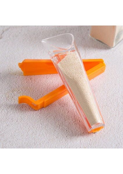 Turuncu Plastik Maya Ölçüm Kabı Sızdırmazlık Klipsi ile Kelepçe Metre Cihazı Doğruluk Kek Ekmek Pişirme Turuncu Şeffaf Mutfak Aletleri (Yurt Dışından) indirimleri