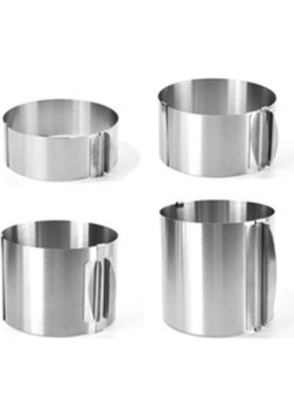 Yükseklik 6cm 430 Paslanmaz Çelik 6-30CM Teleskopik Köpük Halka Paslanmaz Ölçekli 6-15CM Aileler Için Yükseltilmiş Pişirme Pastası Halkası Pişirme (Yurt Dışından) modelleri