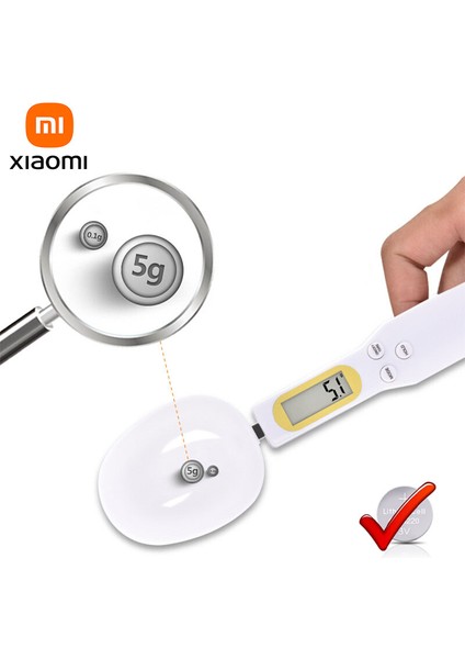 Siyah Xiaomi Mijia LCD Dijitalölçüm Kaşıkları Gıda Ağırlığı Ölçüm Kaşığı 500G 0.1g Kahve Çay Şeker Kaşığı Ölçek Mutfak Terazisi Araçları (Yurt Dışından) fiyatları