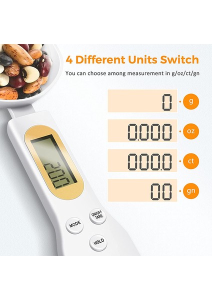 Siyah Xiaomi Mijia LCD Dijitalölçüm Kaşıkları Gıda Ağırlığı Ölçüm Kaşığı 500G 0.1g Kahve Çay Şeker Kaşığı Ölçek Mutfak Terazisi Araçları (Yurt Dışından) modelleri