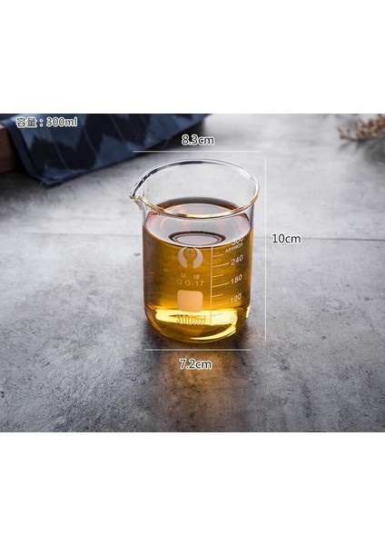 300ML Mutfak Ölçüm Aracı Cam Ölçüm Kabı Terazisi Ev Pişirme Mililitre Cam Süt Ölçüm Kabı (Yurt Dışından)