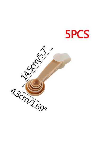 Spoon-A-5 Adet 5/6/10/11 Adet/takım Plastik Renkli Ölçüm Kabı Çift Ölçekli Ölçüm Kaşık Seti Mutfak Aksesuarları Pişirme Araçları Ev Gereçleri (Yurt Dışından)