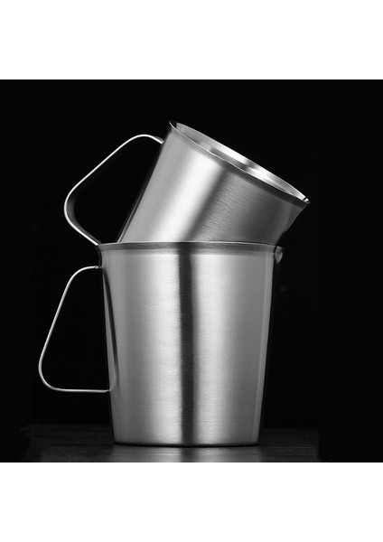 1000 ml Paslanmaz Çelik Ölçüm Fincan Süt Köpürtme Sürahisi Ölçekli Kahve Süt Çay Büyük Kapasiteli Mutfak Ev Pişirme Ölçüm Kupa (Yurt Dışından)
