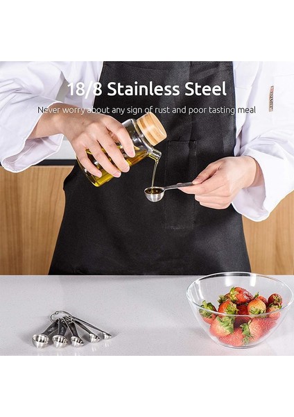 6 Adet 6 Adet Paslanmaz Çelik Ölçüm Kaşık Seti Istiflenebilir Çorba Kaşığı Çay Kaşığı Pişirme Kahve Şeker Araçları Ölçekli Mutfak Aksesuarları (Yurt Dışından) modelleri