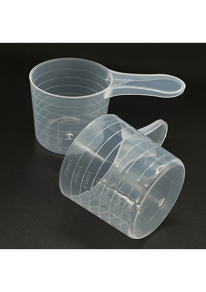Şeffaf 5 Adet 70 ml Plastik Ölçme Kabı Ölçekli Şeffaf Karıştırma Kabı Ölçme Kavanoz Konteyner Beher Mutfak Pişirme Aracı Fırın Diy (Yurt Dışından)