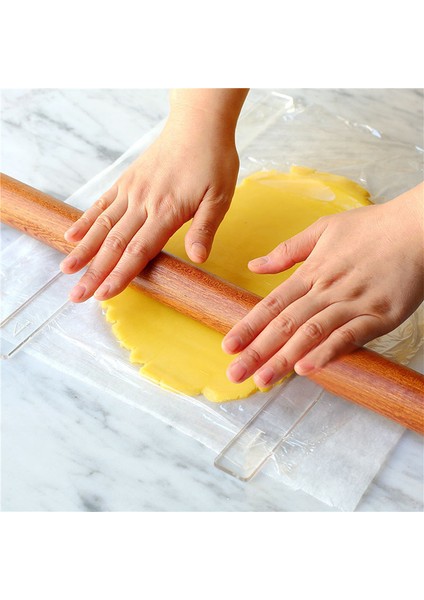 2,5X40CM Kalınlık 3mm 2 Adet Akrilik Bisküvi Kek Açma Aleti Terazicetvel Fondant Sır Bisküvi Kalınlık Cetveli Bisküvi Pürüzsüzleştirici Pişirme Aksesuarları (Yurt Dışından) fiyatları