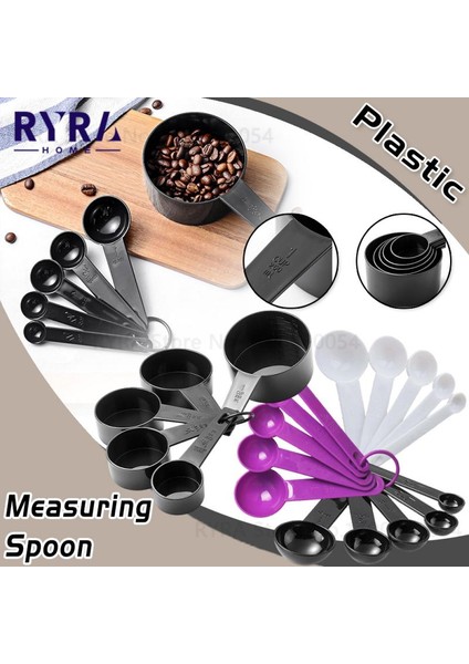 Mor 5 Adet 1-10 Adet Ölçüm Bardakları Ölçüm Kaşığı Kepçe Plastik Saplı Mutfak Ölçme Aracı Çay Kaşığı Kahve Şeker Kepçe Kek Kapları Araçları (Yurt Dışından) indirimleri