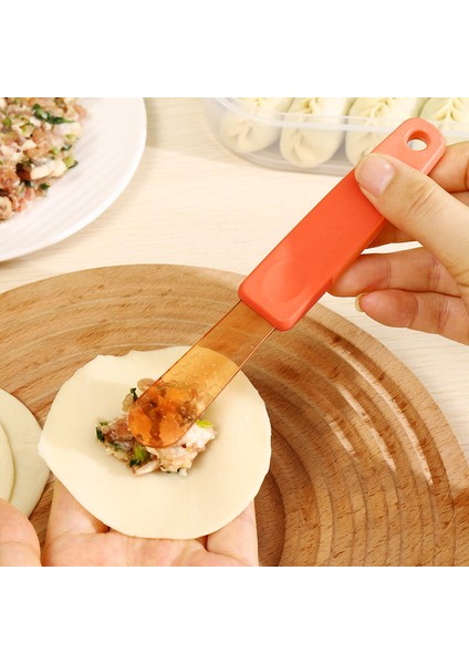 Gri Pp Gıda Sınıfı Mantı Seçimi Doldurma Kaşığı Wonton Çörek Doldurma Aracı Mutfak Doldurma Karıştırma Kaşığı Düz Kaşık (Yurt Dışından)