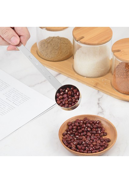 25ML Paslanmaz Çelik Kahve Ölçme Kaşığı Uzun Saplı Kaşık Mezun Kaşık Çok Fonksiyonlu Çok Şartname Pişirme Gereçler Ev (Yurt Dışından) modelleri