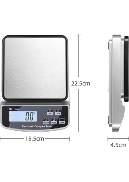 USB Şarj Ölçeği 15KG-1G Kalibrasyonlu Akıllı Mutfak Terazisi 3KG/10KG/15KG Gıda Tartımı Kahve Dengesi Dijital Terazi Pişirme Pişirme Ölçme Aletleri (Yurt Dışından)