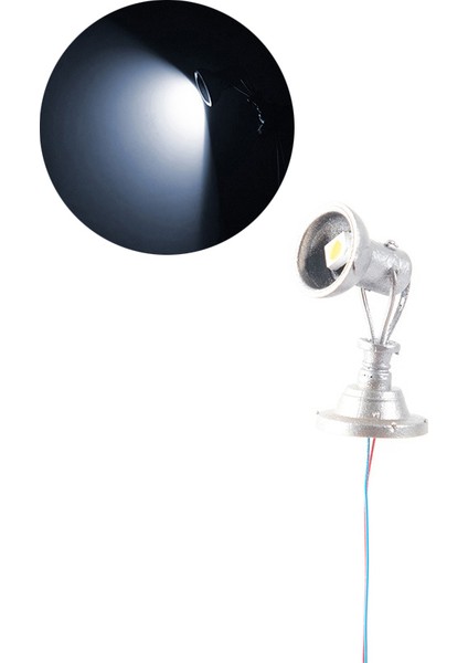 A3 Vintage 1:87 Ölçekli Mimari Düzeni Sokak Minyatür Tren Modeli Spot Işık LED Lamba Direği Diy Mikro Peyzaj Dekorasyon (Yurt Dışından)