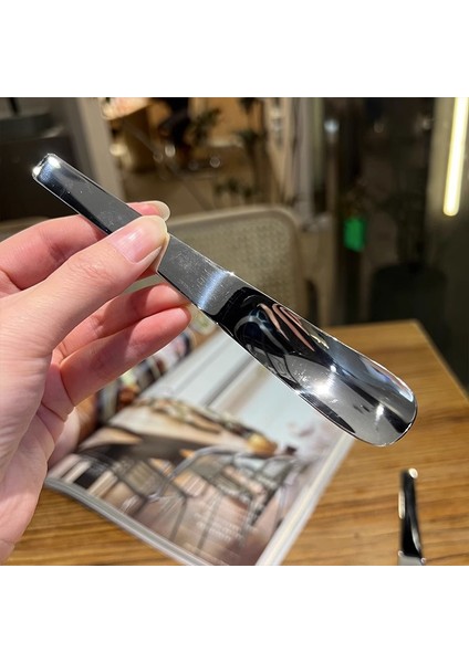 Işık L Iskandinav Tarzı Kaşık 18/10 Paslanmaz Çelik Kare Kafa Tatlı Kaşığı Çay Kahve Kaşığı Yoğurt Buz Tatlı Uzun Saplı Kaşık Cu (Yurt Dışından) fırsatları