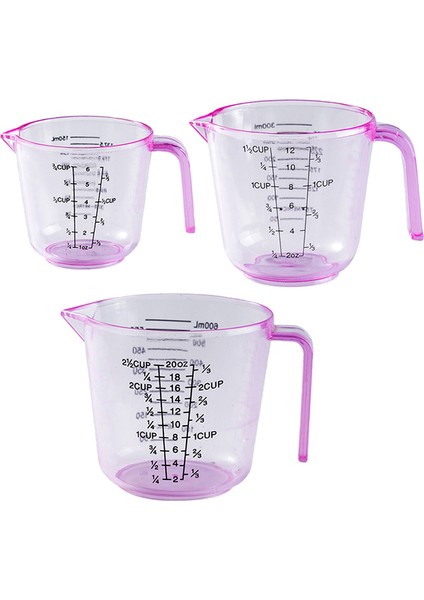 M-300ML 150/300/600ML Çok Amaçlı Ölçüm Kabı Isı Direnci Ölçekli Ölçüm Fincan Mutfak Malzemeleri Pişirme Aracı Ölçüm Fincan Pembe (Yurt Dışından) fırsatları