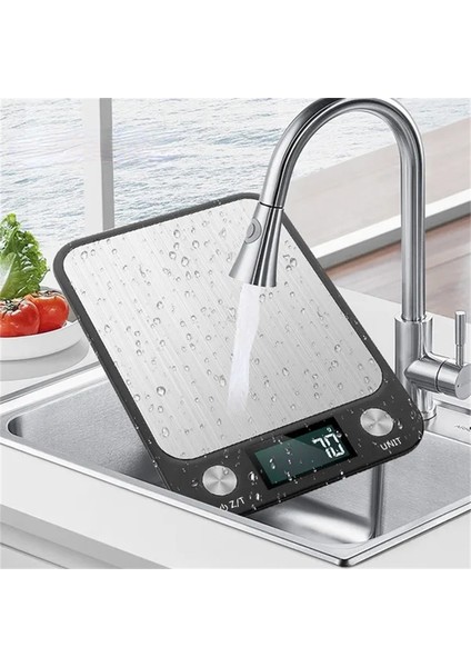 Siyah USB Şarj 5kg Mutfak Terazisi 5/10/15KG Tartı Gıda Kahve Dengesi Dijital Terazi Paslanmaz Çelik Tasarım Pişirme ve Pişirme Ölçme Aletleri (Yurt Dışından) fiyatları