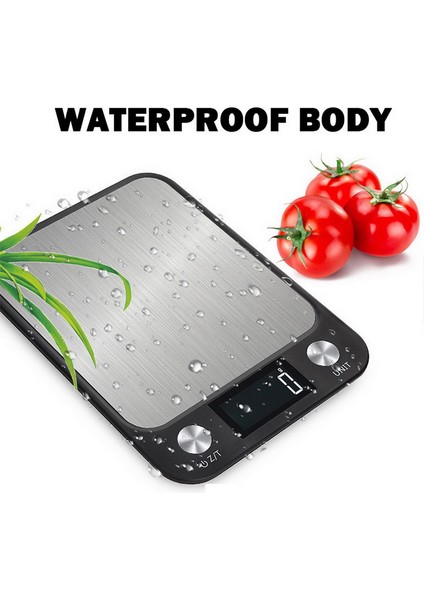 Siyah USB Şarj 5kg Mutfak Terazisi 5/10/15KG Tartı Gıda Kahve Dengesi Dijital Terazi Paslanmaz Çelik Tasarım Pişirme ve Pişirme Ölçme Aletleri (Yurt Dışından) modelleri