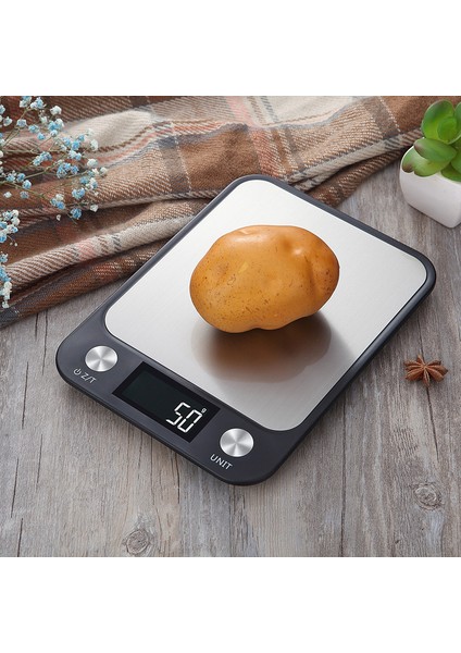 Siyah USB Şarj 5kg Mutfak Terazisi 5/10/15KG Tartı Gıda Kahve Dengesi Dijital Terazi Paslanmaz Çelik Tasarım Pişirme ve Pişirme Ölçme Aletleri (Yurt Dışından) fırsatları