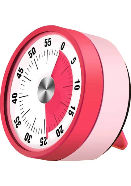 Pembe Paslanmaz Çelik Görsel Zamanlayıcı Mekanik Mutfak Zamanlayıcı 60 Dakika Alarm Pişirme Zamanlayıcısı Yüksek Sesli Alarm Manyetik Saat Zamanlayıcı (Yurt Dışından)