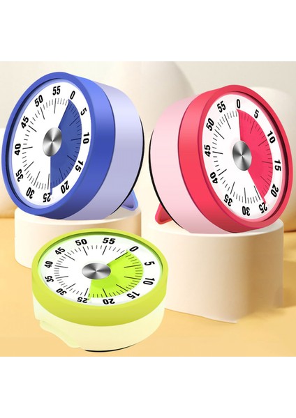 Pembe Paslanmaz Çelik Görsel Zamanlayıcı Mekanik Mutfak Zamanlayıcı 60 Dakika Alarm Pişirme Zamanlayıcısı Yüksek Sesli Alarm Manyetik Saat Zamanlayıcı (Yurt Dışından) modelleri