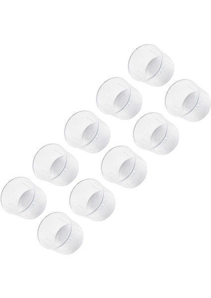 15ML Çift Ölçekli Ölçüm Kabı 2 Opsiyonel Tipler Okunması Kolay Yeni Şeffaf Gereç 10 Adet Yedek Pişirme Pişirme (Yurt Dışından)