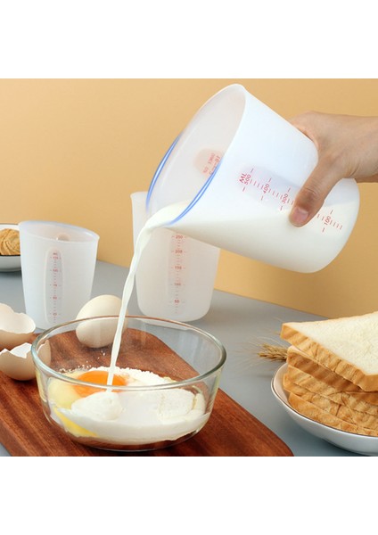 Büyük 1 Adet 250/500ML Silikon Ölçüm Kabı Çift Ölçekli Yumuşak Ölçüm Kabı Süt Kabı Pişirme Aletleri El Yapımı Mutfak Ölçüm Kabı (Yurt Dışından) fırsatları