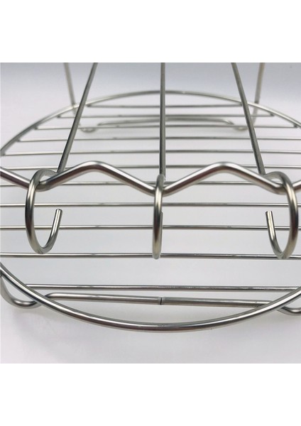 15,5 x 7 cm Çift Katmanlı Yuvarlak Barbekü Rafı, Fırın Tepsisi, Izgara Tutucu, Hava Fritözü Aksesuarları, 6, 7, 8, 9inç (Yurt Dışından) fırsatları