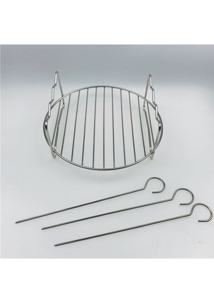 15,5 x 7 cm Çift Katmanlı Yuvarlak Barbekü Rafı, Fırın Tepsisi, Izgara Tutucu, Hava Fritözü Aksesuarları, 6, 7, 8, 9inç (Yurt Dışından) indirimleri