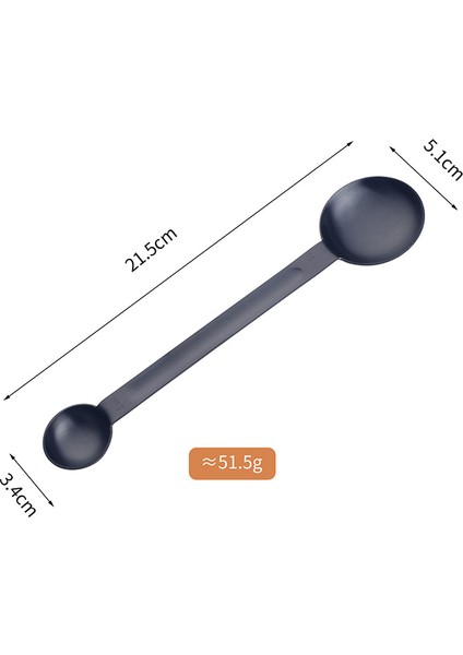 Siyah 1 Adet 1/2 Adet Çift Taraflı Ölçüm Kaşıkları Şeker Kek Kaşık Altın Ölçüm Bardak Mutfak Kahve Ölçme Araçları Pişirme Araçları (Yurt Dışından)