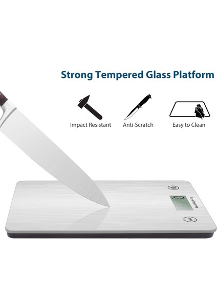 Gümüş 5kg Ataller Çok Fonksiyonlu Dijital Mutfak Gıda Terazisi Pişirme Için Mükemmel Su Geçirmez Temperli Cam Gram Ons Cinsinden Ölçüler (Yurt Dışından) modelleri