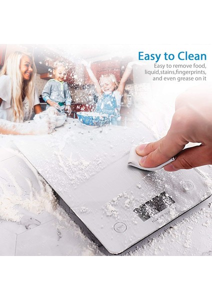 Gümüş 5kg Ataller Çok Fonksiyonlu Dijital Mutfak Gıda Terazisi Pişirme Için Mükemmel Su Geçirmez Temperli Cam Gram Ons Cinsinden Ölçüler (Yurt Dışından) indirimleri