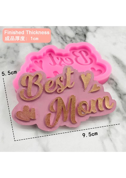 5039 Yumuşak Silikon Kalıp Aile Aşk Kek Dekorasyon Baba Anne Hediye Fondan Çikolata Diy Mutfak Pişirme Fudge Aracı Reçine Sanat Kolye (Yurt Dışından)
