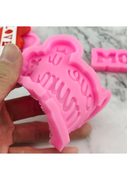 5039 Yumuşak Silikon Kalıp Aile Aşk Kek Dekorasyon Baba Anne Hediye Fondan Çikolata Diy Mutfak Pişirme Fudge Aracı Reçine Sanat Kolye (Yurt Dışından) fırsatları
