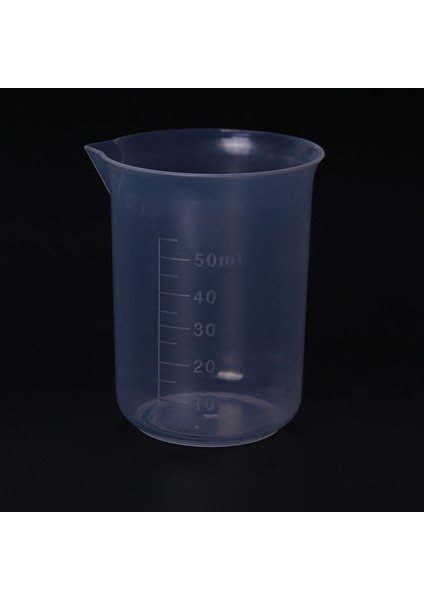 Sıvı Ölçü Kabı Için Temizle 10 Adet 50ML Plastik Mezun Ölçüm Kabı (Yurt Dışından)