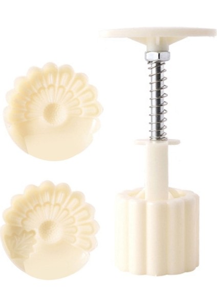 Plastik Mooncake Kalıpları Çiçek Maş Fasulyesi Kek Kalıpları Plastik Mooncake Araçları (Yurt Dışından)