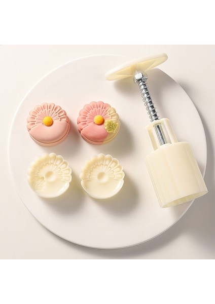 Plastik Mooncake Kalıpları Çiçek Maş Fasulyesi Kek Kalıpları Plastik Mooncake Araçları (Yurt Dışından) modelleri