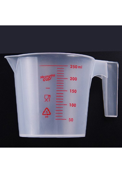 250ML Çok Amaçlı Ölçüm Kabı Isı Direnci Ölçekli Ölçüm Kabı Mutfak Malzemeleri Pişirme Aracı Ölçüm Kabı PINK150/300/600ML (Yurt Dışından)