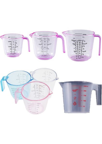 250ML Çok Amaçlı Ölçüm Kabı Isı Direnci Ölçekli Ölçüm Kabı Mutfak Malzemeleri Pişirme Aracı Ölçüm Kabı PINK150/300/600ML (Yurt Dışından) indirimleri
