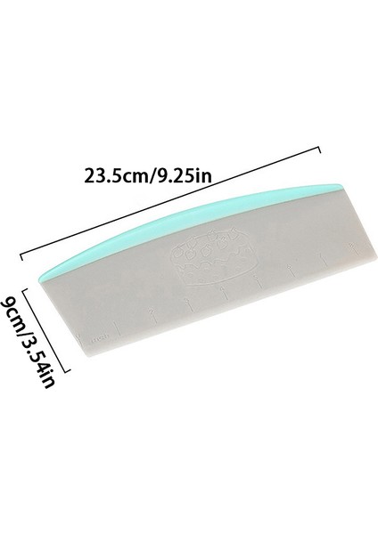 Resimdeki Gibi 9 Inç Pasta Kesici Plastik Kek Spatulaları Ölçüm Ölçeğiyle Hamur Kazıyıcı Tereyağı Bıçağı Ekmek Pizza Fondan Kendin Yap Pişirme Araçları (Yurt Dışından)