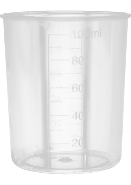 1 Adet 100ML 100ML Mezun Ölçüm Kabı Epoksi Reçine Silikon Diy Alet Kabı Plastik Şeffaf Karıştırma Kabı Mutfak Pişirme Malzemeleri (Yurt Dışından)