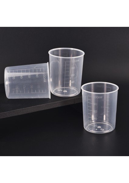 1 Adet 100ML 100ML Mezun Ölçüm Kabı Epoksi Reçine Silikon Diy Alet Kabı Plastik Şeffaf Karıştırma Kabı Mutfak Pişirme Malzemeleri (Yurt Dışından) fırsatları