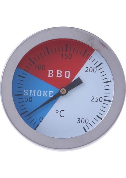 Bir Mutfak 0-300 Santigrat Paslanmaz Çelik Barbekü Barbekü Tütsüleme Izgara Termometresi Sıcaklık Ölçer Fırın Termometresi (Yurt Dışından)