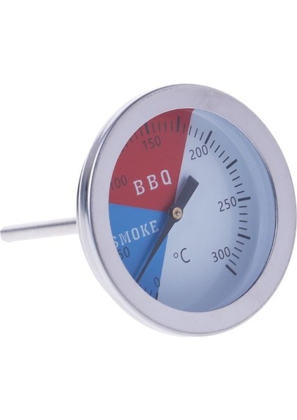 Bir Mutfak 0-300 Santigrat Paslanmaz Çelik Barbekü Barbekü Tütsüleme Izgara Termometresi Sıcaklık Ölçer Fırın Termometresi (Yurt Dışından)