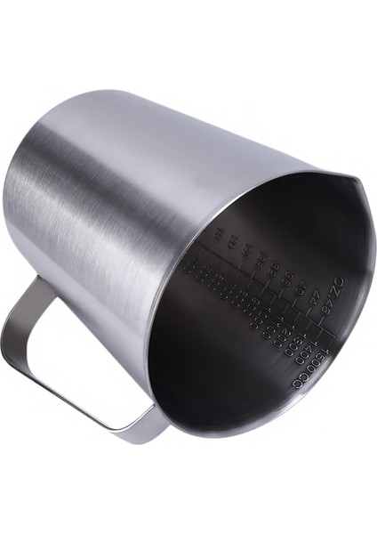 Gümüş 500ML Kalınlaşmış Paslanmaz Çelik Ölçme Kabı Ölçeği 2000ML 1000ML 500ML Mutfak Pişirme Çay Sürahisi Büyük Kapasiteli Sürahi Ölçme Kabı (Yurt Dışından)