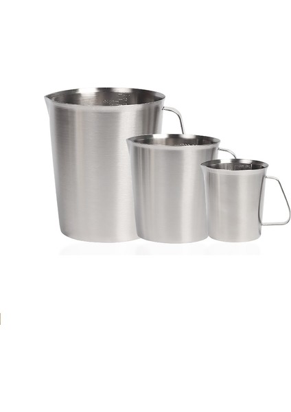 500ML Kalın Paslanmaz Çelik 304 Ölçme Kabı Ölçekli 2000ML 1000ML 500ML Mutfak Pişirme Çay Büyük Kapasiteli Ölçme Kabı (Yurt Dışından)