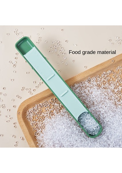 Yeşil Ayarlanabilir Çift Başlı Bölüm Ölçme Kaşığı Ev Mutfak Pişirme Araçları Ölçekli Çok Dişli Ayar Kontrolü (Yurt Dışından) modelleri