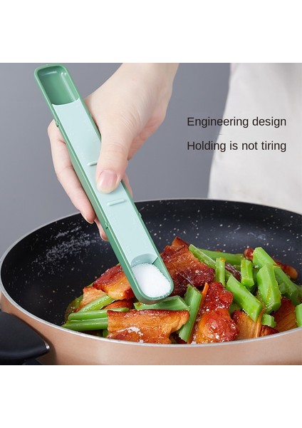 Yeşil Ayarlanabilir Çift Başlı Bölüm Ölçme Kaşığı Ev Mutfak Pişirme Araçları Ölçekli Çok Dişli Ayar Kontrolü (Yurt Dışından) fırsatları
