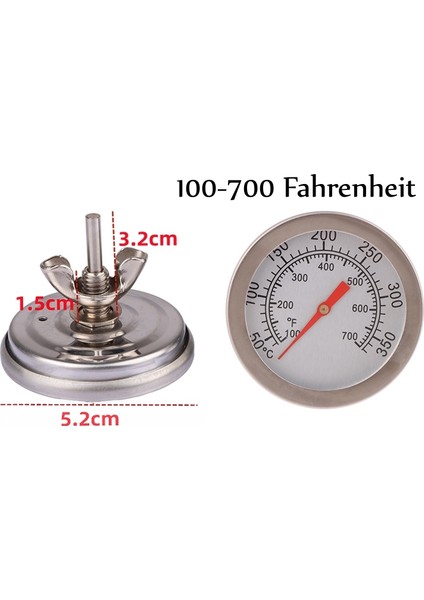 Pic Gösterisi Olarak Paslanmaz Çelik Barbekü Termometre Et Termometresi Sıcaklık Ölçer Barbekü Gıda Pişirme Et Ölçer Mutfak Gereçleri (Yurt Dışından)