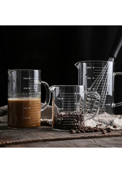 350ML Cam Ölçme Kabı 350ML 500ML 1000ML Kek Kapları Ölçme Sürahisi Suyu Süt Bardağı Un Sıvı Ölçü Kabı Ölçekli Mutfak Aletleri (Yurt Dışından) fırsatları