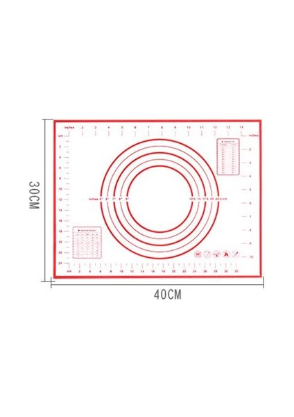 Çikolata 30*40 cm Gerçekleştirilen Silikon Pişirme Mat Acıbadem Kurabiye Fırını Sac Astar Ekler Pasta Kalıp Mutfak Modülü Silikon Pastane (Yurt Dışından)