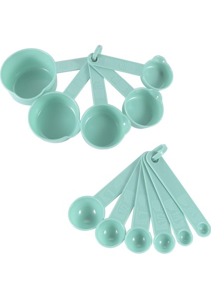 Pembe Ölçüm Kabı Mutfak Seti 11 Adet/set Çok Renkli Plastik Ölçüm Kaşığı Taşınabilir Kendin Yap Pişirme Malzemeleri Yığınlanabilir Ölçekli Kaşık (Yurt Dışından) fiyatları