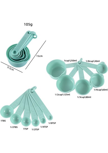 Pembe Ölçüm Kabı Mutfak Seti 11 Adet/set Çok Renkli Plastik Ölçüm Kaşığı Taşınabilir Kendin Yap Pişirme Malzemeleri Yığınlanabilir Ölçekli Kaşık (Yurt Dışından) fırsatları